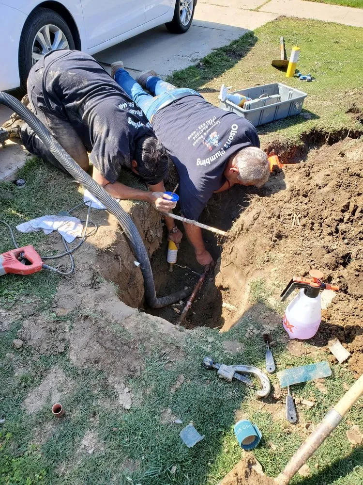 Slide of Olson's Plumbing and Rooter