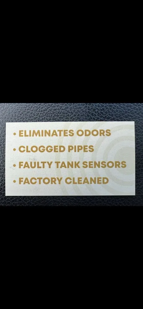 Slide of On The Road RV Tank Cleaning