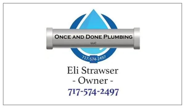Once and Done Plumbing Logo