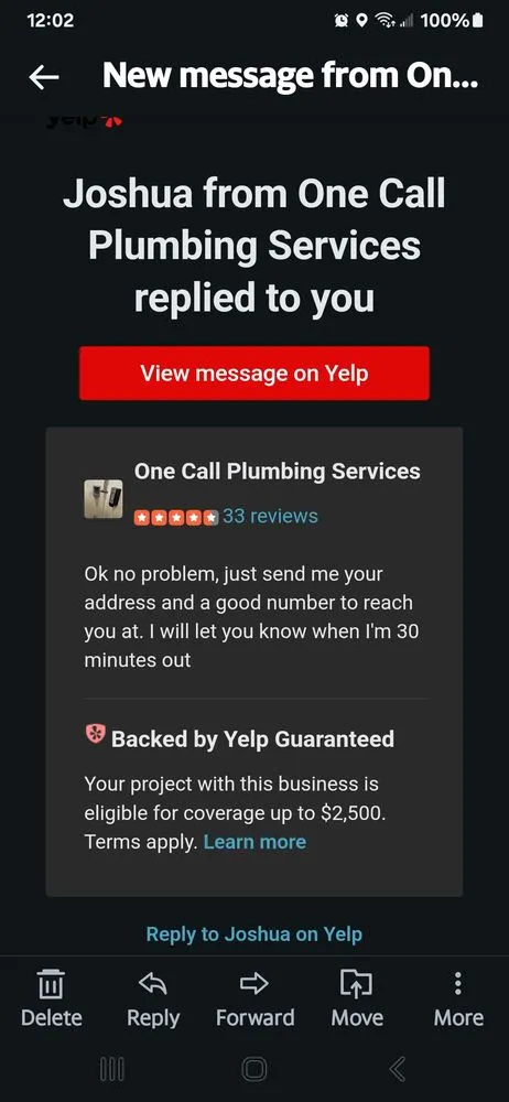 Top-rated water heater service in Dade City, FL by One Call Plumbing Services