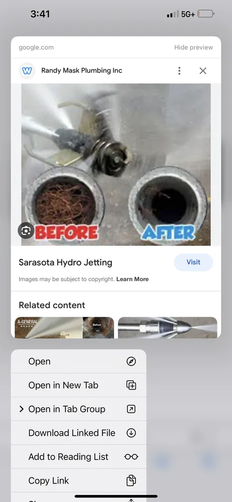 Slide of One stop sewer and drain cleaning