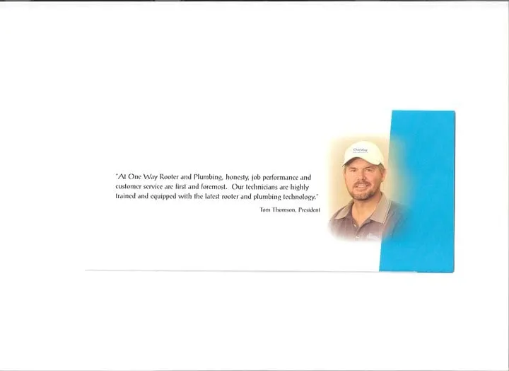 Slide of One Way Rooter