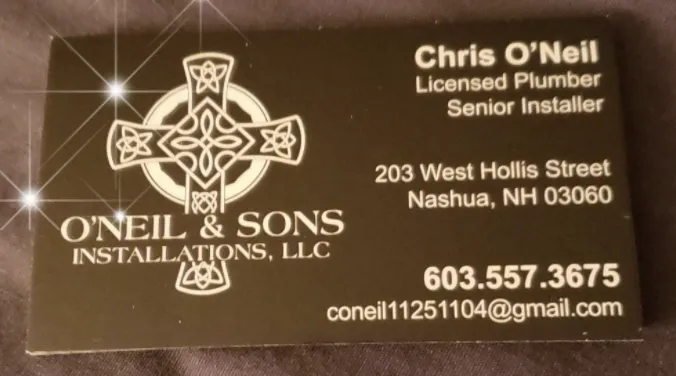 Trusted pipe repair for homes in Nashua, NH by O'Neil family Installations