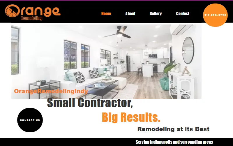 Slide of Orange Remodeling Indy
