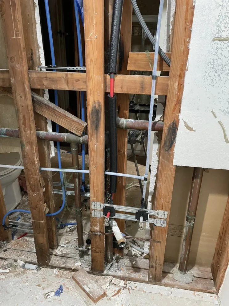 Slide of Original Plumbing