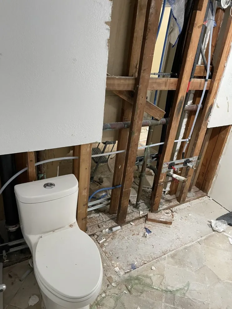 Slide of Original Plumbing