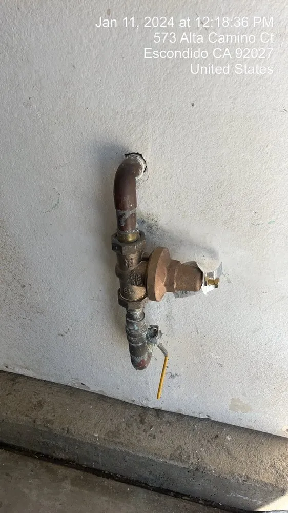 Slide of Original Plumbing
