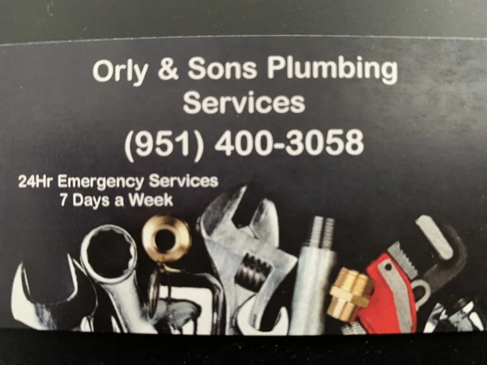 Slide of Orly and Sons Plumbing Services