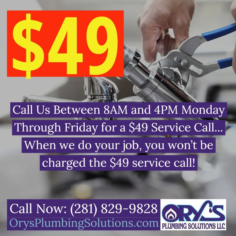 Slide of Ory's Plumbing Solutions