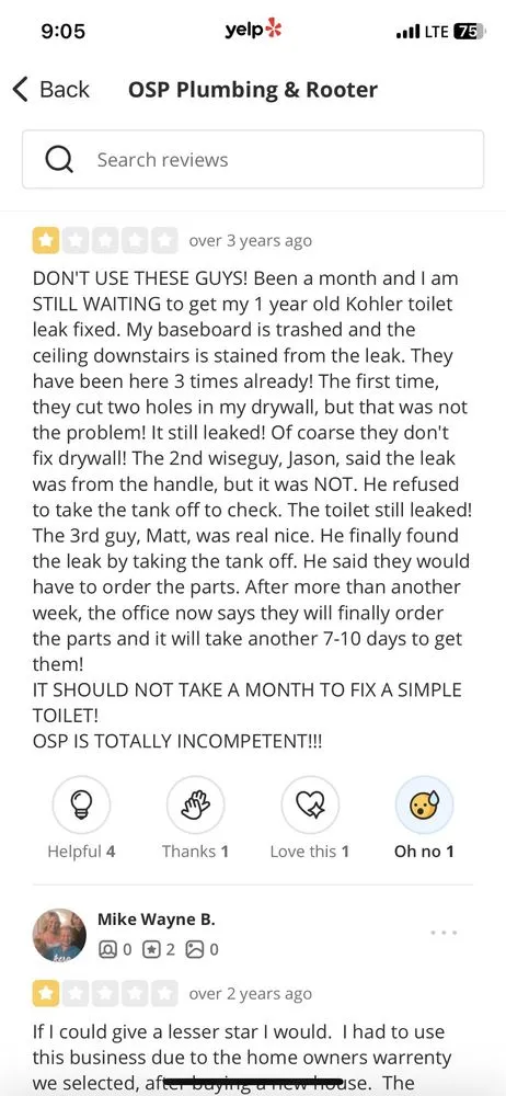 Trusted drain cleaning experts serving Las Vegas, NV - OSP Plumbing & Rooter