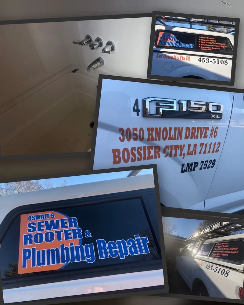 Slide of Oswalt's Sewer Rooter & Plumbing Repair