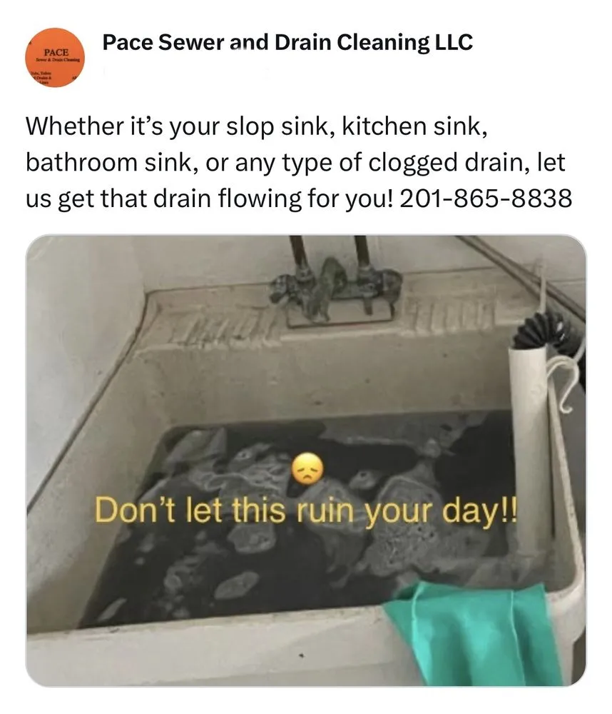 Slide of Pace Sewer and Drain Cleaning