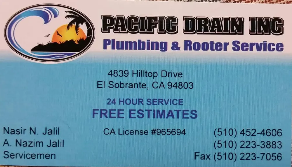 Slide of Pacific Drain & Rooter Service