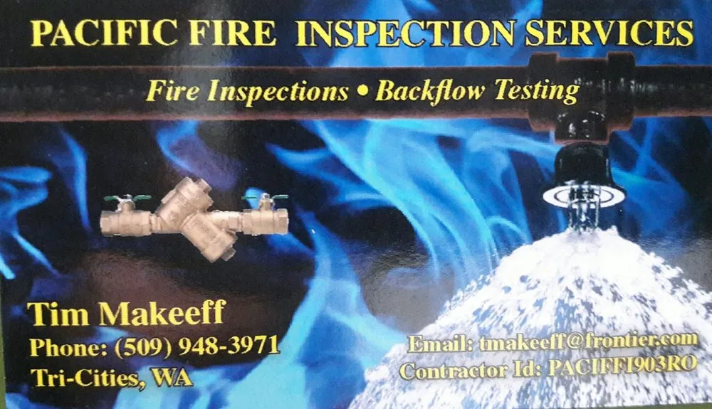 Slide of Pacific Fire Inspection Services