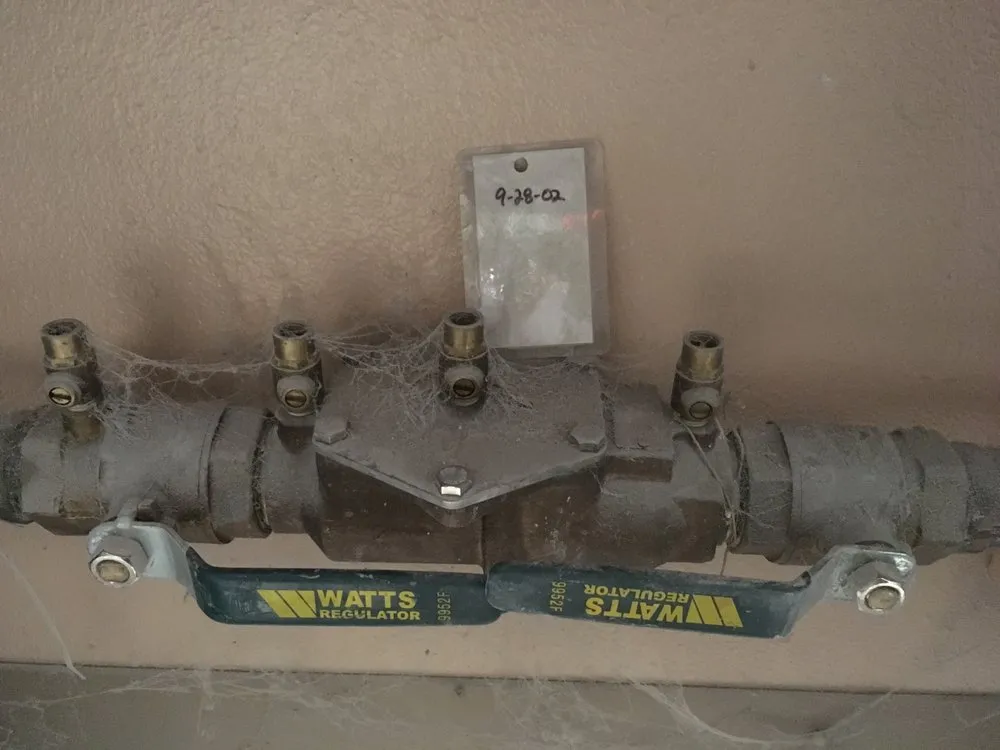 Slide of Palmer Backflow Prevention Testing