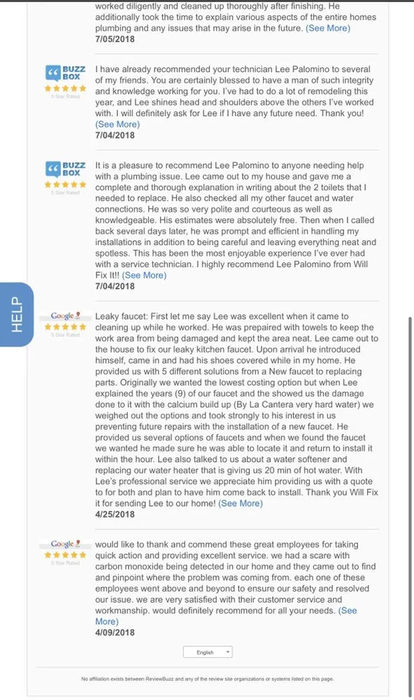 Slide of Palomino Master Plumbing