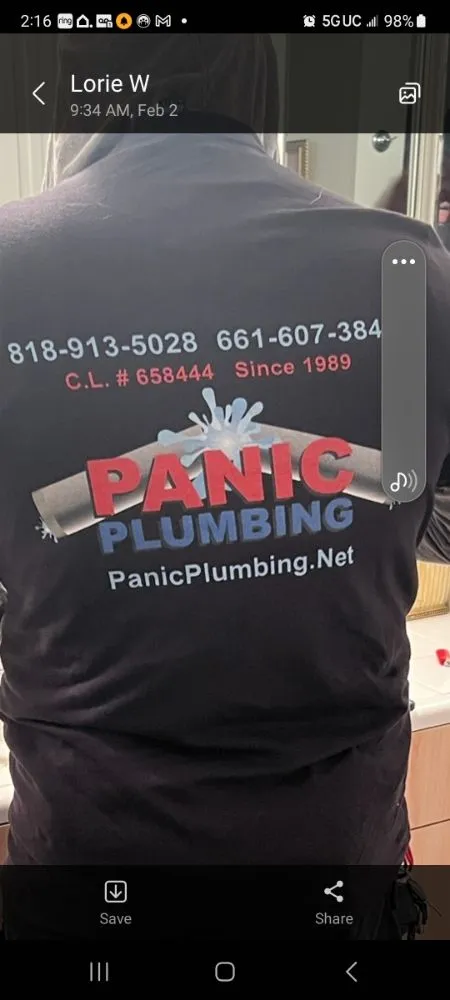 Slide of Panic Plumbing