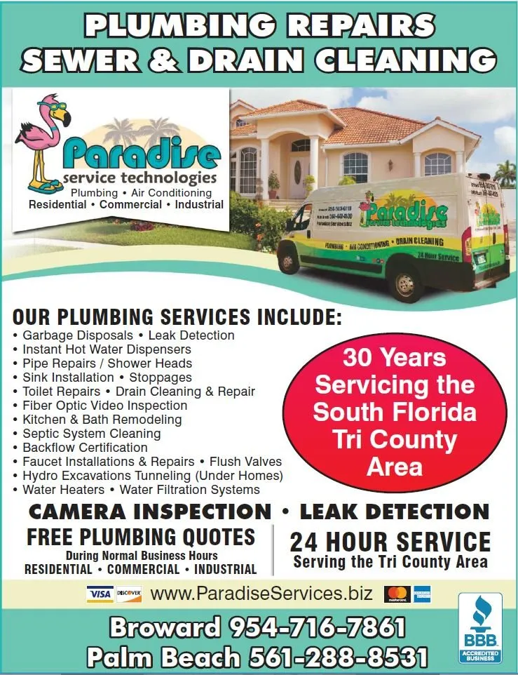 Quality pipe repair for homes in Fort Lauderdale, FL by Paradise Plumbing & Air Conditioning