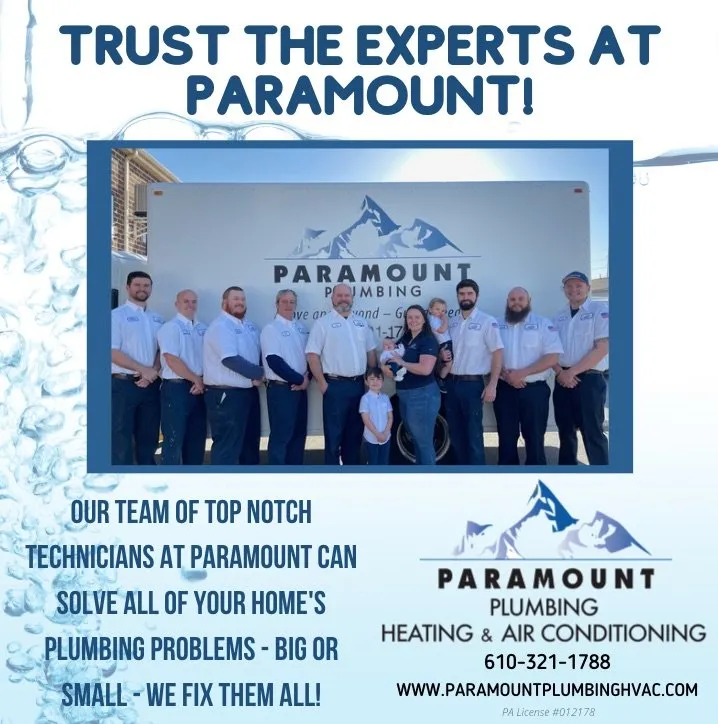 Trusted emergency plumbing in Downingtown, PA by Paramount Plumbing, Heating & Air Conditioning