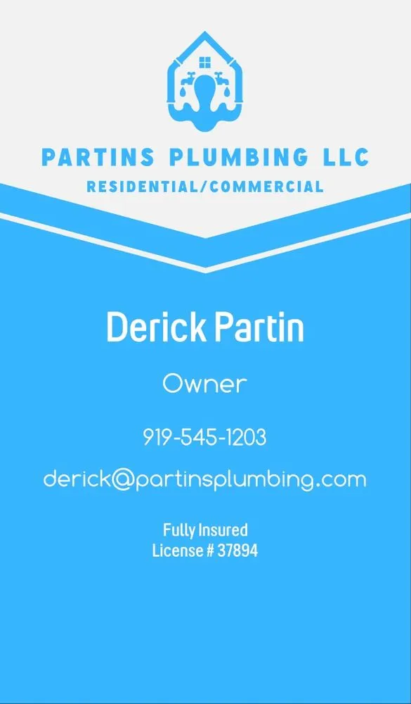 Slide of Partin's Plumbing