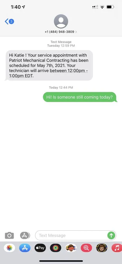 Slide of Patriot Mechanical Contracting