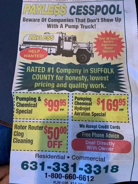 Slide of Payless Cesspool Sewer & Drain