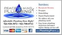 Slide of Peace of Mind Plumbing