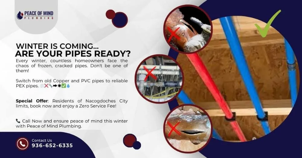 Slide of Peace of Mind Plumbing