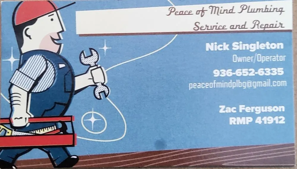 Slide of Peace of Mind Plumbing