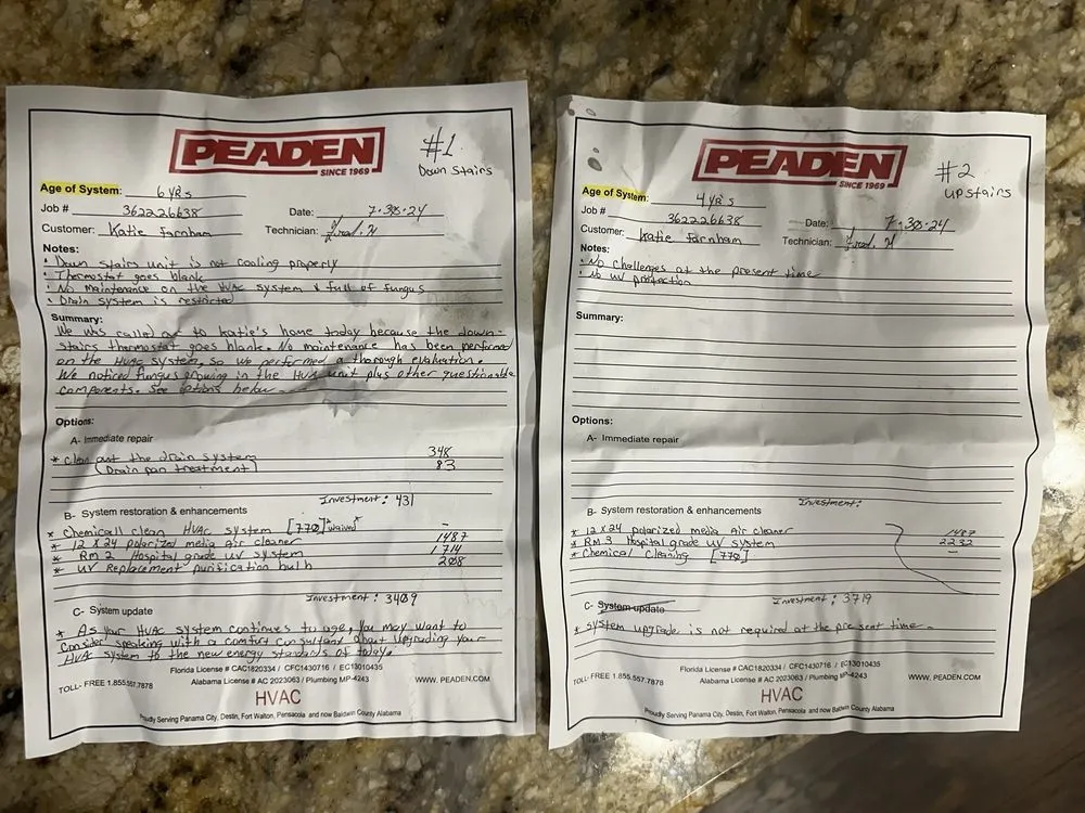 Slide of Peaden Air Conditioning, Plumbing & Electrical