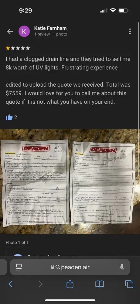 Professional pipe repair for homes in Pensacola, FL by Peaden Air Conditioning, Plumbing & Electrical