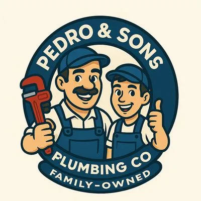 Pedro & Sons Plumbing Co. Logo