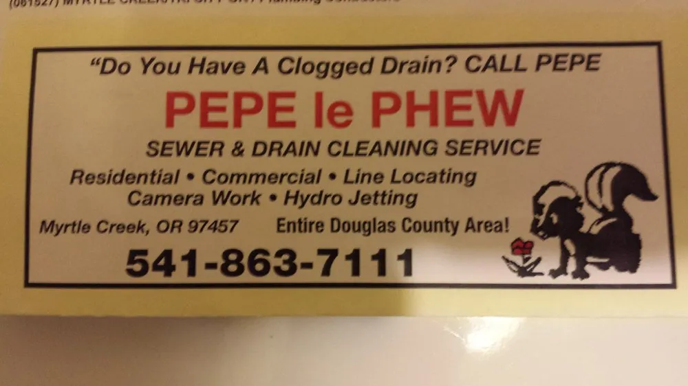 Slide of Pepe Le Phew Sewer & Drain Cleaning Service