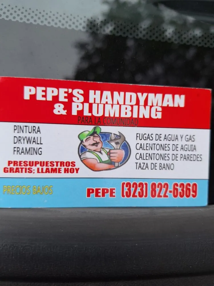 Slide of Pepe's Handyman and Plumbing