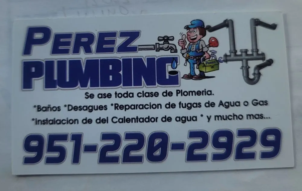 Slide of Perez plumbing