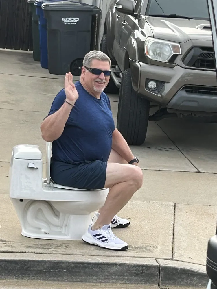 Slide of Peter Mikov is my plumber