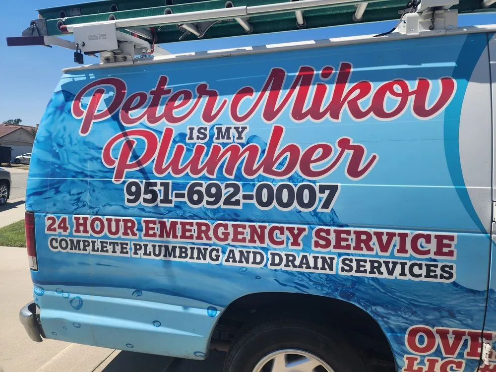 Slide of Peter Mikov is my plumber