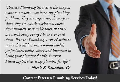 Reliable pipe repair service in Mill Valley, CA - Petersen Plumbing Services