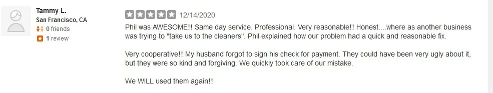 Slide of Phil's Handy Service