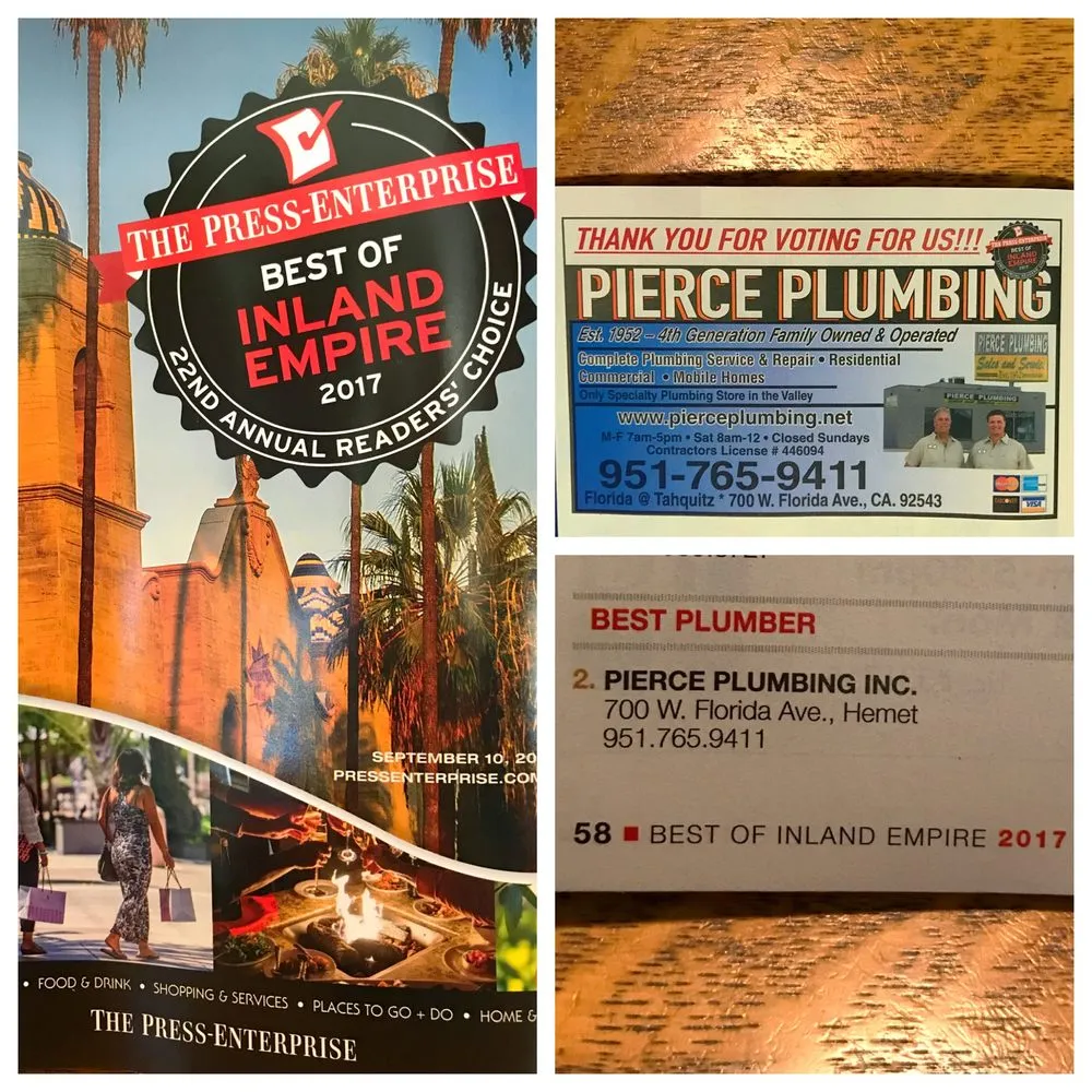 Slide of Pierce Plumbing