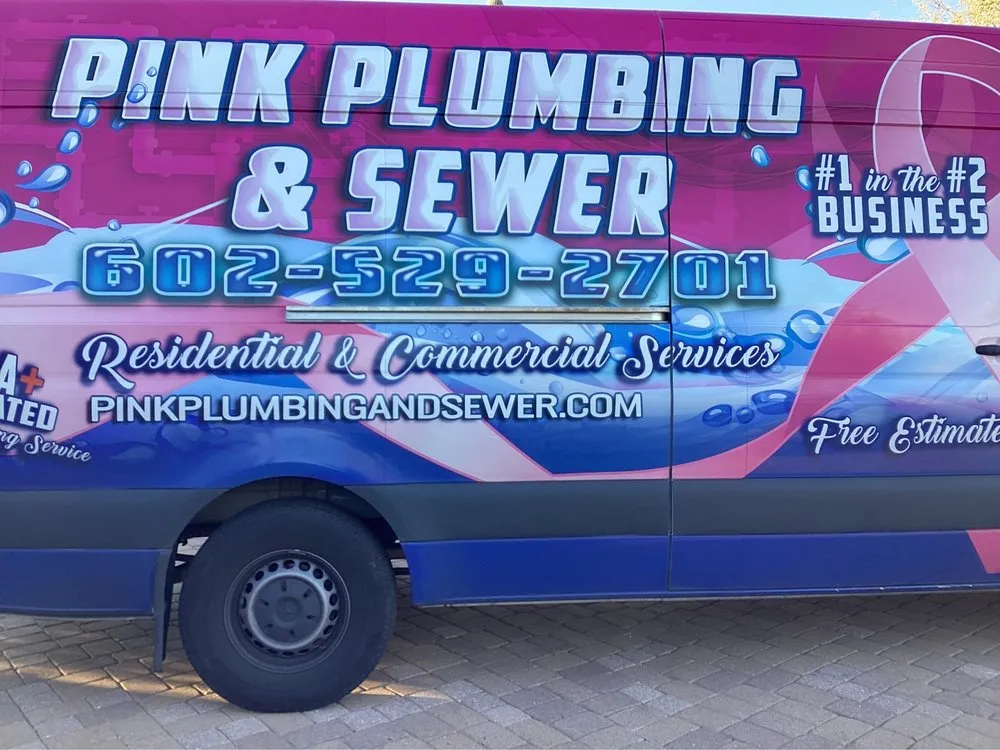 Slide of Pink Plumbing & Sewer