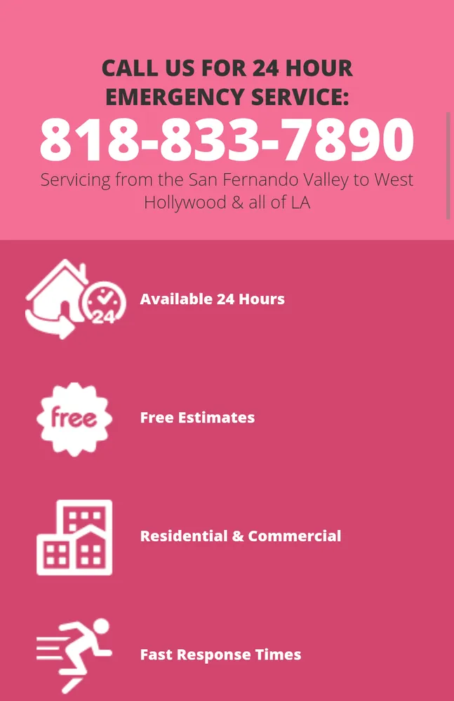 Quality water heater service service in Sun Valley, CA - Pink Plumbing