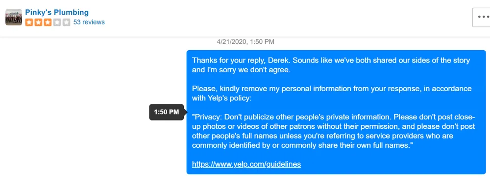 Slide of Pinky's Plumbing