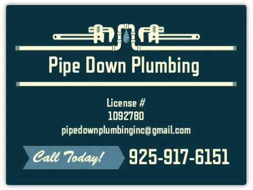 Slide of Pipe Down Plumbing