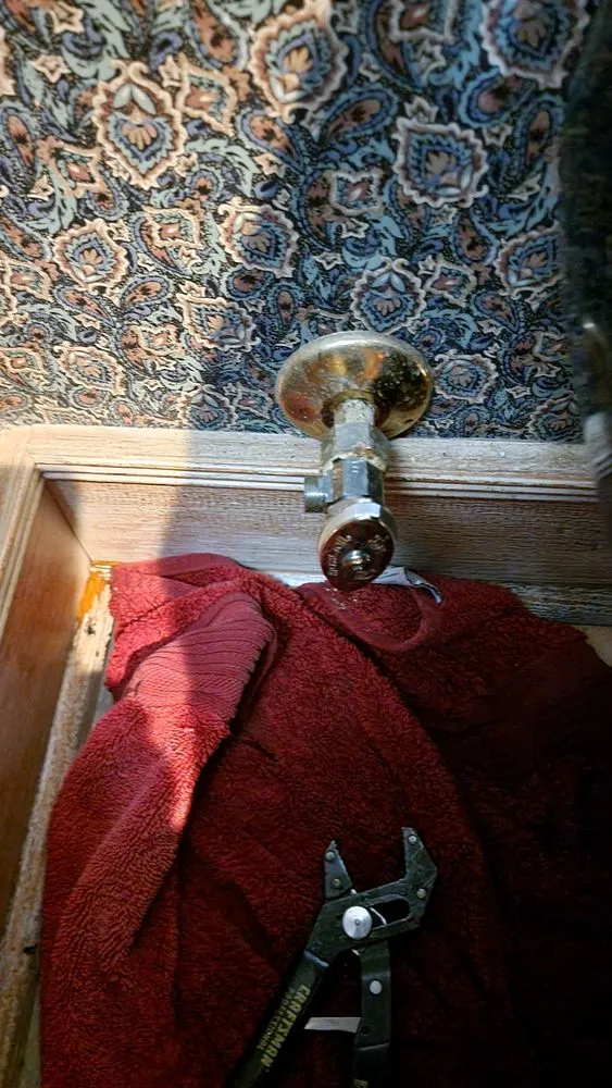 Slide of Pipe Down Slab Leak Repair