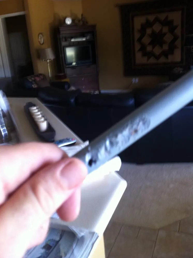 Slide of Pipe Down Slab Leak Repair