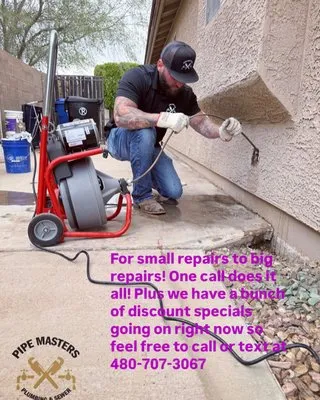 Pipe Masters Plumbing & Sewer Logo