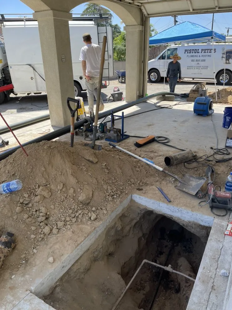 Slide of Pistol Pete’s Plumbing & Rooting