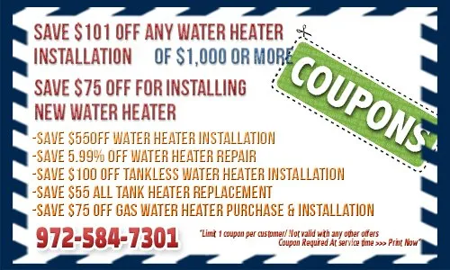 Slide of Plano TX Water Heater
