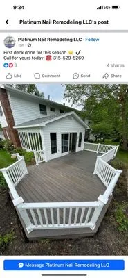 Platinum nail remodeling